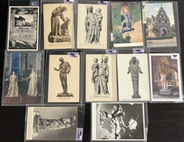 Vintage Postcards Mixed lot of 12 Art Statue Unusual Posted and Non-Posted - £11.37 GBP