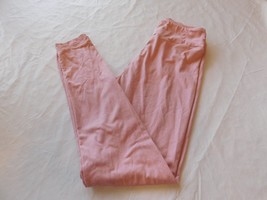 LuLaRoe Women&#39;s Ladies Leggings Pants Pink Heather Size One Size GUC pre... - £12.15 GBP