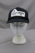 Vintage Patched Trucker Hat - Logspiel 93 Curling - Adult Snapback - £30.50 GBP