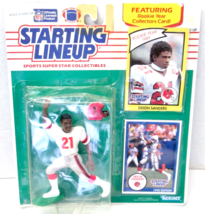 1990 NFL Starting Lineup Deion Sanders Atlanta Falcons Featuring 1989 Ro... - $677.44 MXN