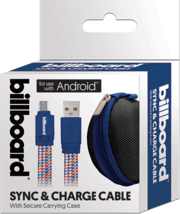 [Pack Of 2] 6&#39; Micro USB Sync &amp; Charge Cable Blue - £24.99 GBP