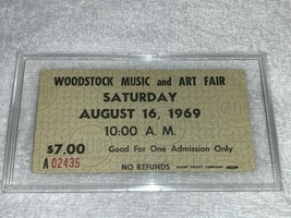 Woodstock 1969 Mail Order Ticket Janis Joplin Grateful Dead Jimi Hendrix Coa - £79.73 GBP