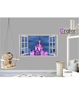 Disney Cinderella Castle decal, 3D Wall Stickers, 3D Window Effect, Wall... - £18.87 GBP+
