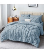 Full Size Comforter Sets - 7 Pieces Comforters Full Size Light Blue, Gre... - £66.69 GBP