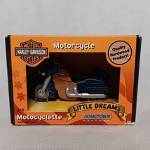 Ertl Harley Davidson Little Dreams Wooden Fat Boy Motorcycle New in Box - £13.11 GBP