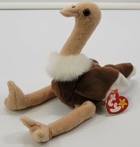 MM) TY Beanie Babies Stretch Ostrich Stuffed Toy September 21, 1997 - $7.91