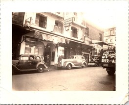1939 Vintage China Town Chinese Food San Francisco Old Cars Sepia Photograph - £39.50 GBP