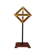 Rare vintage American Flyer Railroad Crossing Sign 7&quot; tall - $29.69