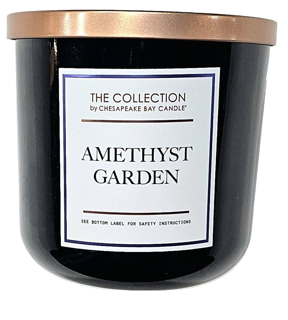 Primary image for The Collection By Chesapeake Bay Candle Amethyst Garden 12oz 2 Wick Glass Jar