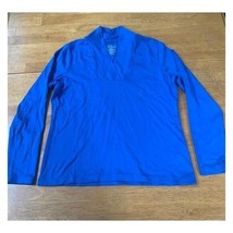 L.L. Bean Pima Cotton Tee, Shawl Collar, Long Sleeve, Size SP - £10.55 GBP