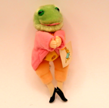 Beatrix Potter Mr Jeremy Fisher Miniature Plush Clip On Hugger Toy Vinta... - $12.45