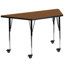 25x45 TRAP Oak Activity Table XU-A2448-TRAP-OAK-H-A-CAS-GG - $158.95