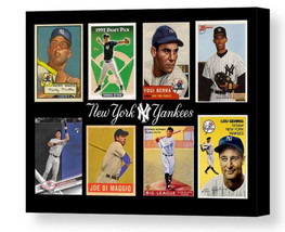 Framed Aaron Judge Babe Ruth Mickey Mantle Derek Jeter + card display Yankees - £18.87 GBP