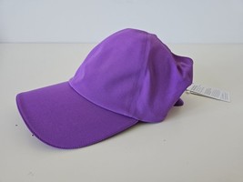 Nwt Lululemon Monl Purple Ltwt Adjustable Women&#39;s F&amp;F Run Hat Pony Os - $40.49