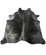Dyed Black Cowhide Rug Size: 7.2x7 feet D-845 - $376.91 CAD