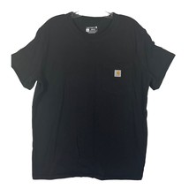 Carhartt Workwear Pocket Short Sleeve T-Shirt Womens Large 12 14 Black Cotton - £9.16 GBP
