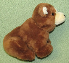 1981 Dakin Brown Bear Cub Plush Vintage 7&quot; Stuffed Animal Grizzly Nutshell Korea - £7.40 GBP