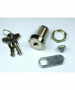 Disc Tumbler Cam Lock with 1&quot; (25.4mm) Cylinder and Chrome Finish Keyed ... - $7.75