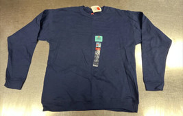 Vtg 90s Hanes Premium Boys 16/18 Blank Sweatshirt NWT Navy Blue - $14.84
