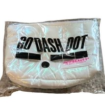 Go Dash Dot x New Beauty Puffy Cosmetics Bag Travel Makeup Toiletries White - £9.65 GBP