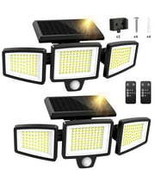 SZRSTH Solar Lights Outdoor - 210 LED 2500LM Waterproof Motion Sensor Se... - $40.74