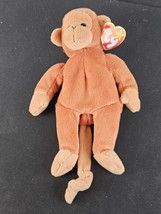 VINTAGE Retired 1995 Ty Beanie Baby - BONGO the Monkey 8.5&quot; Stuffed Animal Toy.  - £7.08 GBP