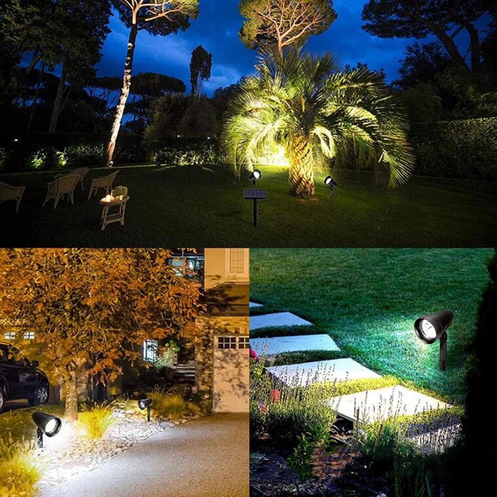 LED Solar scape Spotlight Waterproof Lawn Decorative Lights Automatic Glow Lawn  - £50.18 GBP