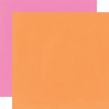 Oh Happy Day Double Sided Cardstock 12&quot;X12&quot; Orange/Pink Simple Basic - £21.96 GBP