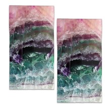 Neon Stars Bathroom Hand Towels, Rainbow Glittering Bath Hand Towel For ... - £19.95 GBP