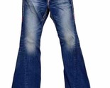True Religion Jeans Joey Super T Bootcut Flared Women Size 28 Blue Denim - $33.65