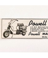 1949 Powell Scooter Motorcycle Advertisement Automobilia Compton Califor... - $27.45 CAD