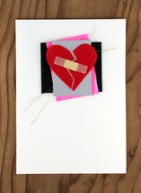 Bandaid Mended Broken Heart Greeting Card - $7.00
