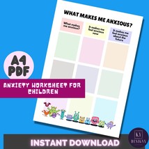 Anxiety worksheet, anxiety, brave kids, teens, kids, teaching, therapy, ... - $1.00