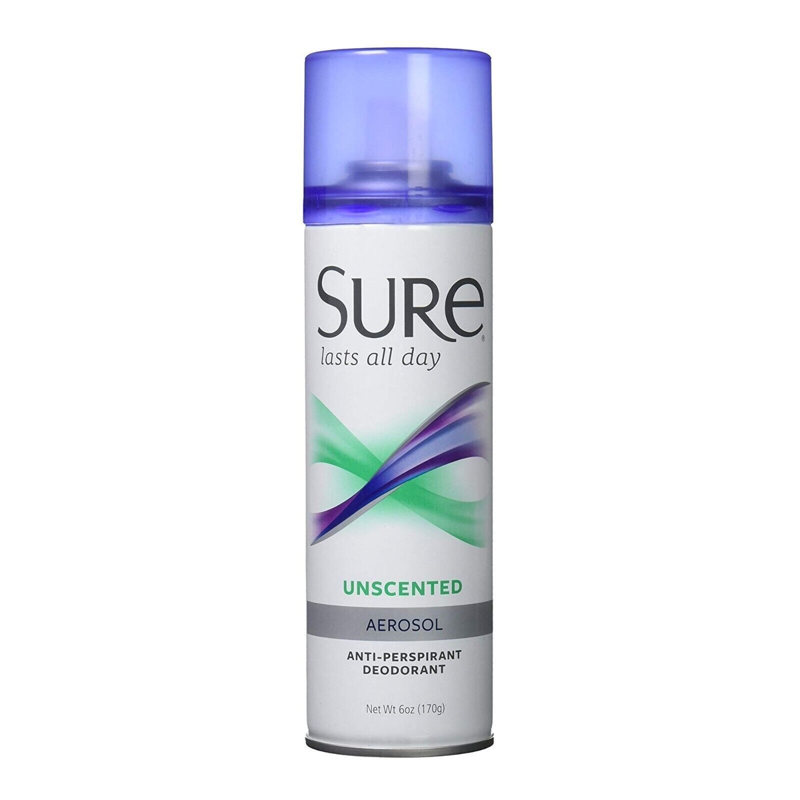 SURE Unscented Aerosol Spray Antiperspirant / Deodorant 6 oz. Last All Day - $9.77