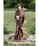 St Francis of Assisi Statue Religious Outdoor Garden Lawn Figurine Sculp... - £35.13 GBP