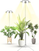 Grow Lights Indoor Plants Full Spectrum with Detachable Tripod Stand 10&quot;-55&quot; - £13.22 GBP