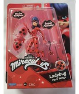 Lady Bug Lucky Charm 6&quot; Zag Action Figure Miraculous Ladybug Paris Wings - £9.83 GBP