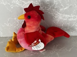 Ty Beanie Babies ~ Strut the Rooster ~ 1996 ~Rare - £77.85 GBP