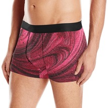 Men&#39;s Aesthetic Red Liquid Marble Ink Print All Over Print Boxer Briefs - £19.18 GBP