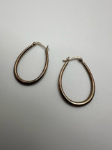 Vintage Sterling Silver Dangle Hoop Earrings 3.7cm - $19.80