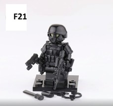 Swat Police Minifigure - Custom Figure - £4.03 GBP