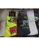 2 New Stranger Things Men&#39;s Two-Pack Socks 4 socks total Horror 6-12 Dem... - $13.99