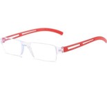 Lightweight ~ Translucent ~ Plastic ~ Reading Glasses ~ +2.00 ~ RED Temples - $14.03