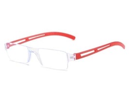 Lightweight ~ Translucent ~ Plastic ~ Reading Glasses ~ +2.00 ~ RED Temples - £11.03 GBP