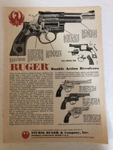 1980s Storm &amp; Ruger Pistols Vintage Print Ad pa8 - $8.90