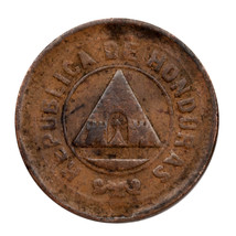 1912 Honduras 2 Centavos Bronze Pièce de Monnaie Km#69 Très Fin État - $38.56