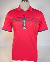 Adidas Golf ClimaChill Sport Performance Red Short Sleeve Polo Shirt Men&#39;s NWT - £75.93 GBP