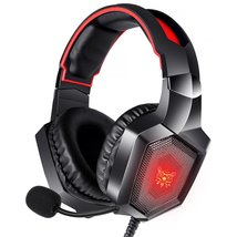 Wired LED Gaming Headset with Mic Over-Ear Gamer Headphones - £25.75 GBP