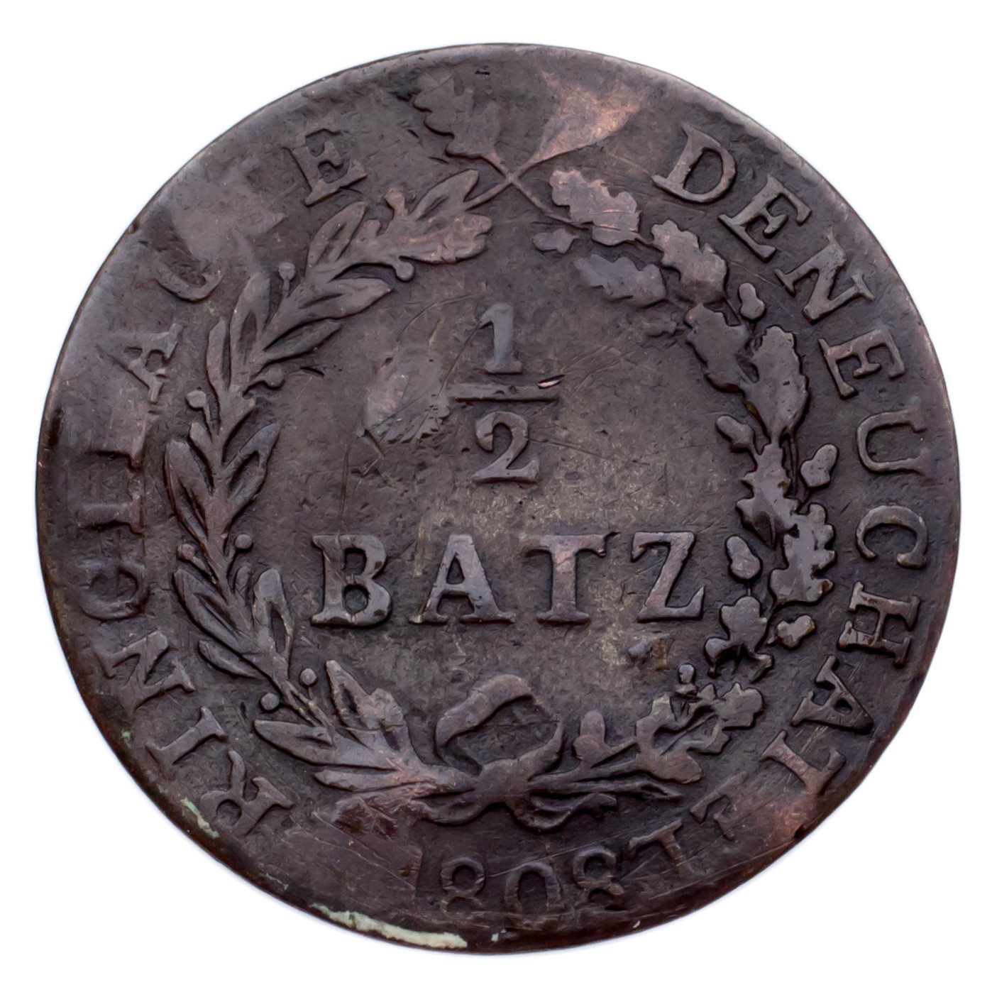 1801-1843 Swiss Cantons 1/2 Batzen, 1 & 2 Rappen Coin lot of 3 (VF) Item image 2