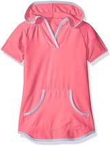 Free Country Girls Hooded Kangaroo Swim Cover Up Size Small Color Pink B... - $21.99